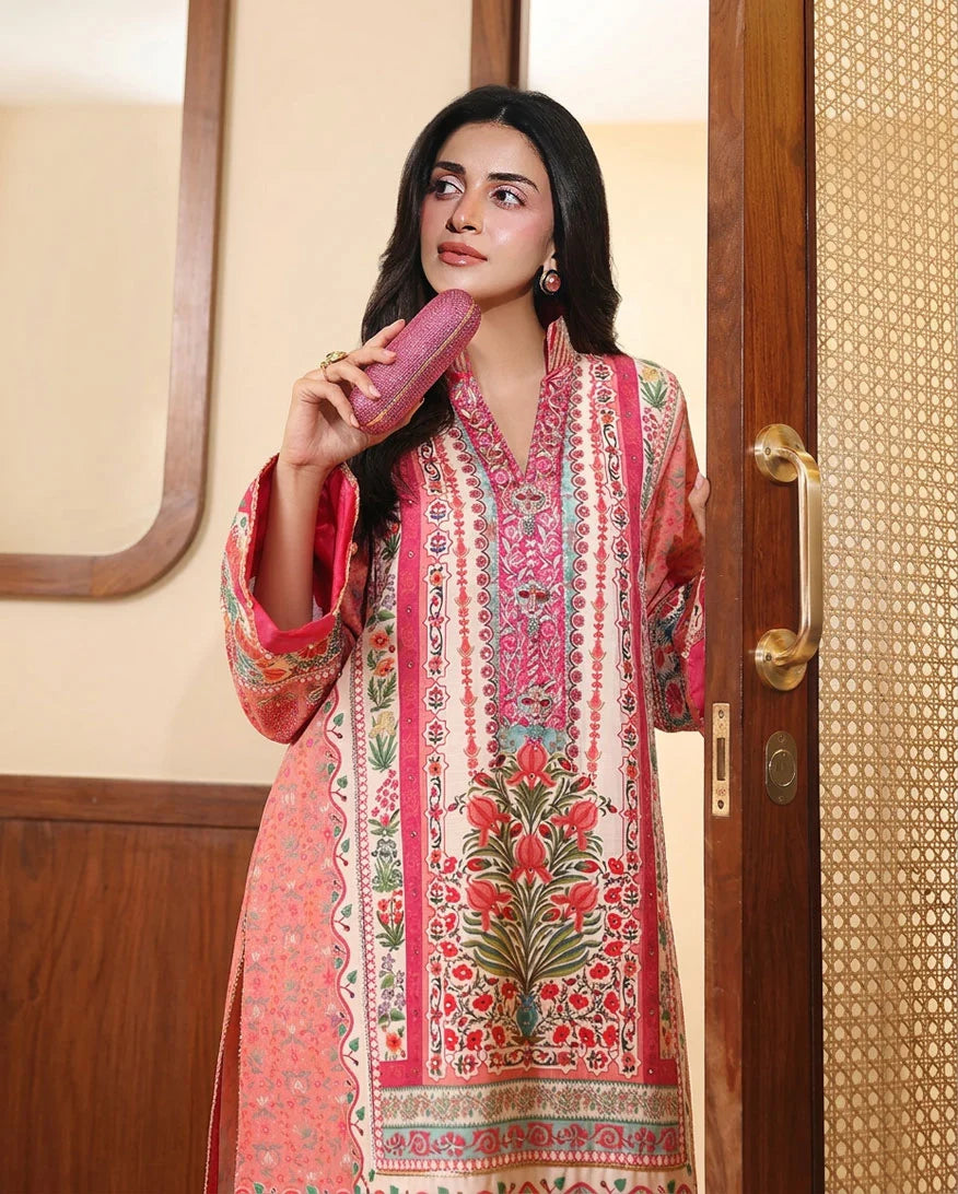 Hemline by Mushq Nirvana 26 Embroidered 3-Piece Unstitched Suit (Born Ready)