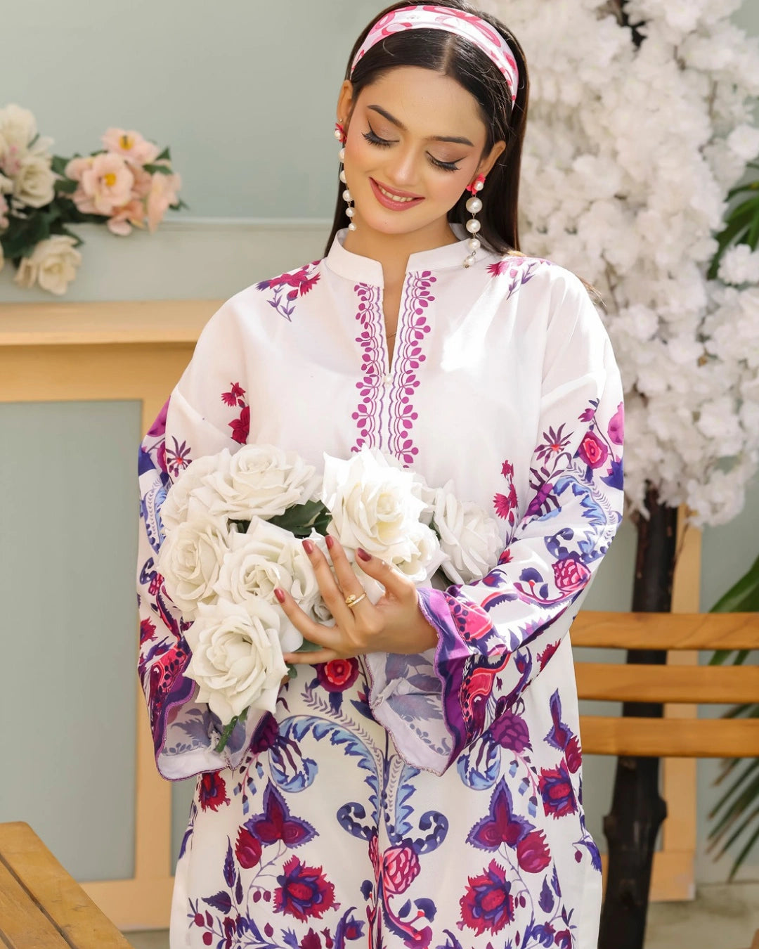 Amna Khurram Lawn Printed Co-Ord Set _1A1 – Ready to Wear