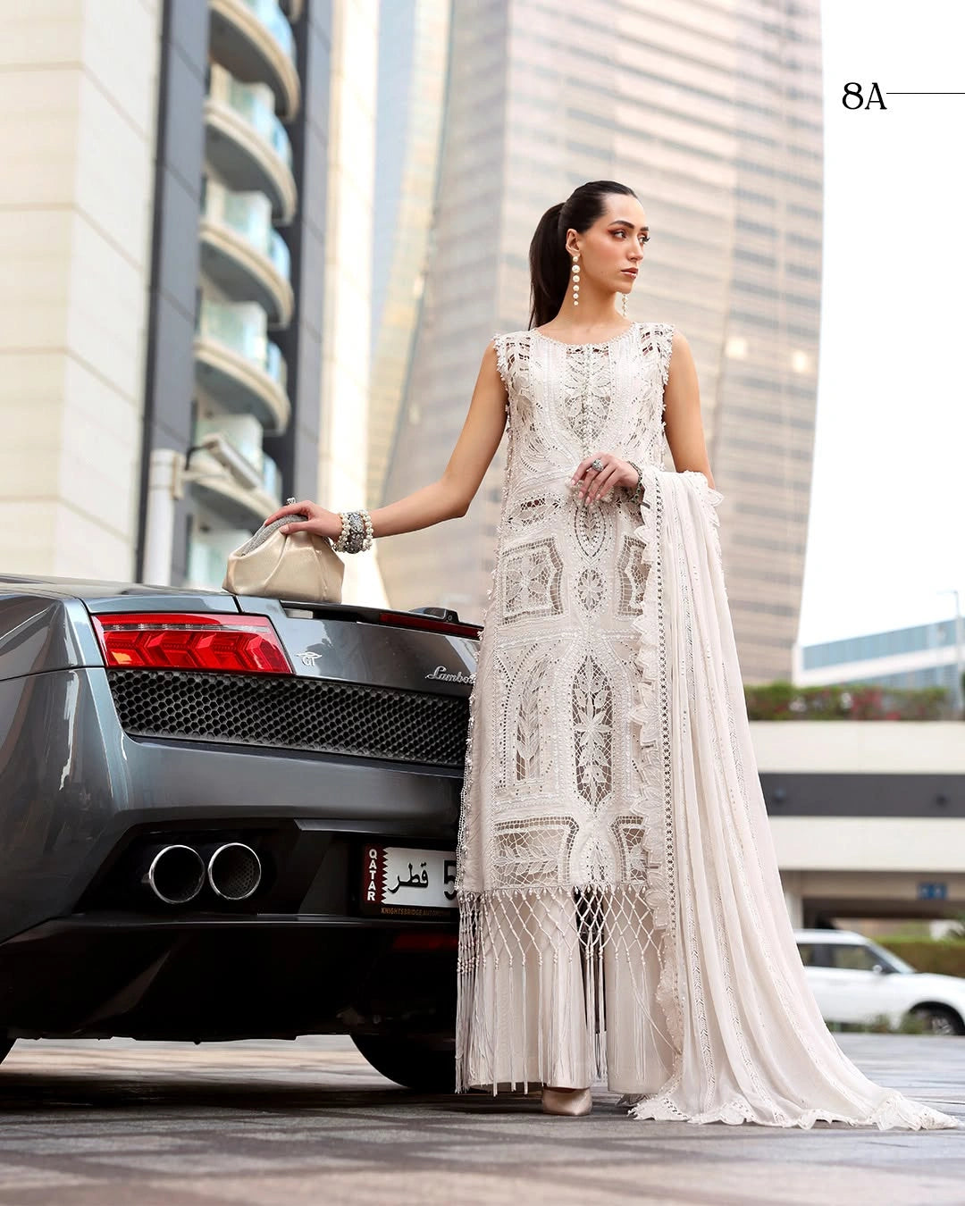 MARIA B LUXURY 3 Piece Embroidered Lawn Suit (Unstitched)