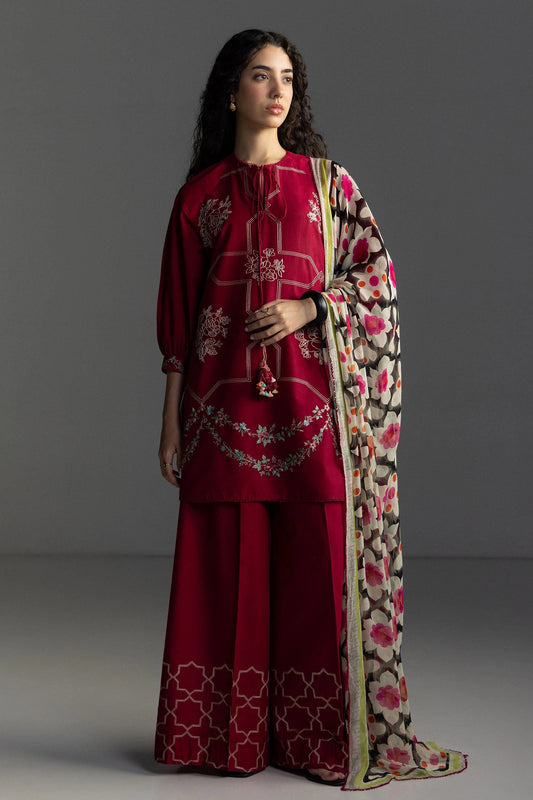 Coco By Zara Shahjahan Lawn 2026 – 3-Piece Embroidered Lawn Suit (RIVAE-1B)