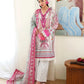 Roheenaz Éclat | Coral Hibiscus | Unstitched 3 Piece Lawn Suit (Printed & Embroidered)