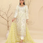 Tawakkal Embroidered Bamber Chiffon Suit With La Bella Viscose Jacquard Trouser D-001