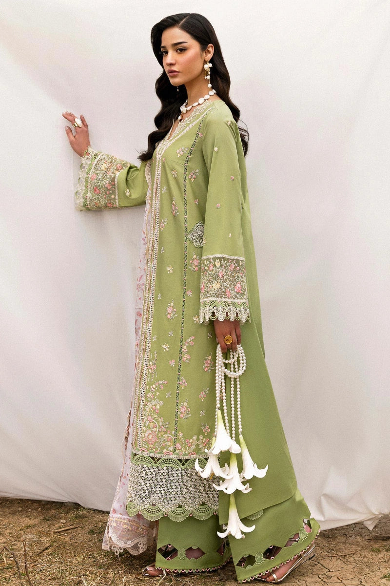 Qalamkar Qlinekari Inlays – Chikankari Embroidered Lawn Ready to Wear (DC #01)