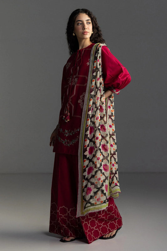 Coco By Zara Shahjahan Lawn 2026 – 3-Piece Embroidered Lawn Suit (RIVAE-1B)