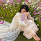 Rang Rasiya- Embroidered Lawn 3PC Unstitched Suit with Net Dupatta (Hania)
