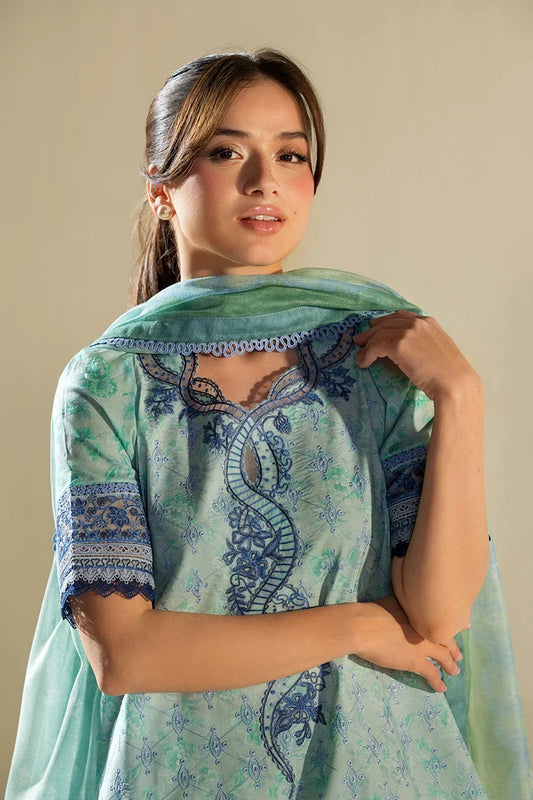 Sobia Nazir VITAL Embroidered 3 Piece Unstitched Lawn Suit (V-1B)