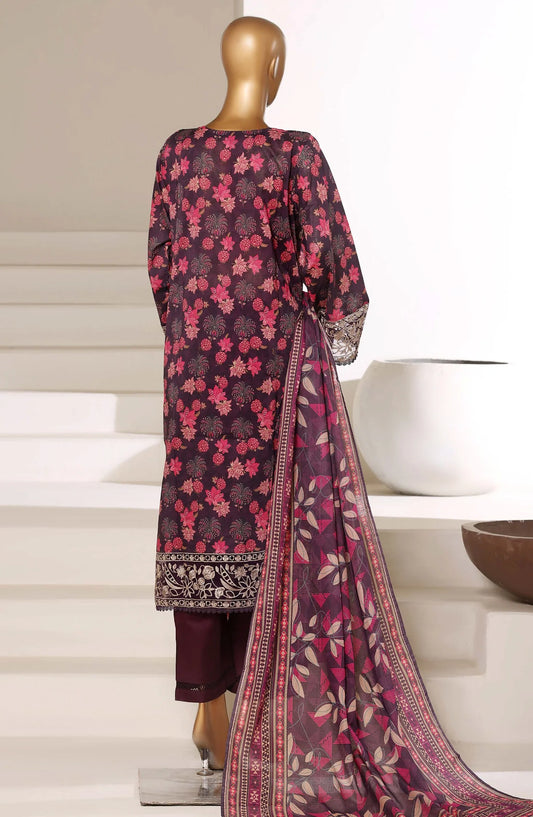Sadabahar Signature Embroidered Lawn Stitched 3-Piece Suit – D-02 | Festive Collection