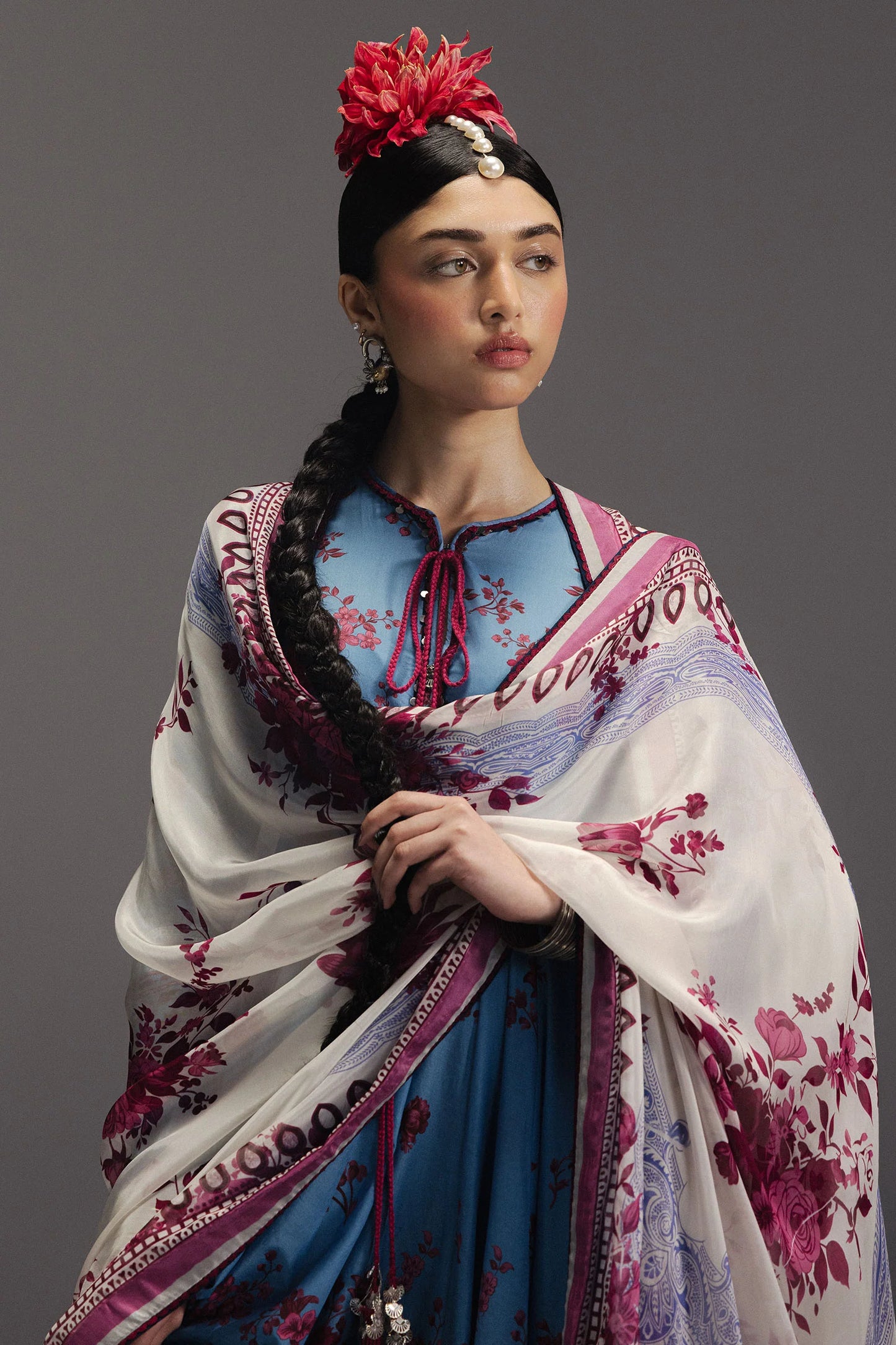 Anarkali by Zara Shahjahan Unstitched Digital Printed Pima Lawn Suit (Falak Ara-D2)
