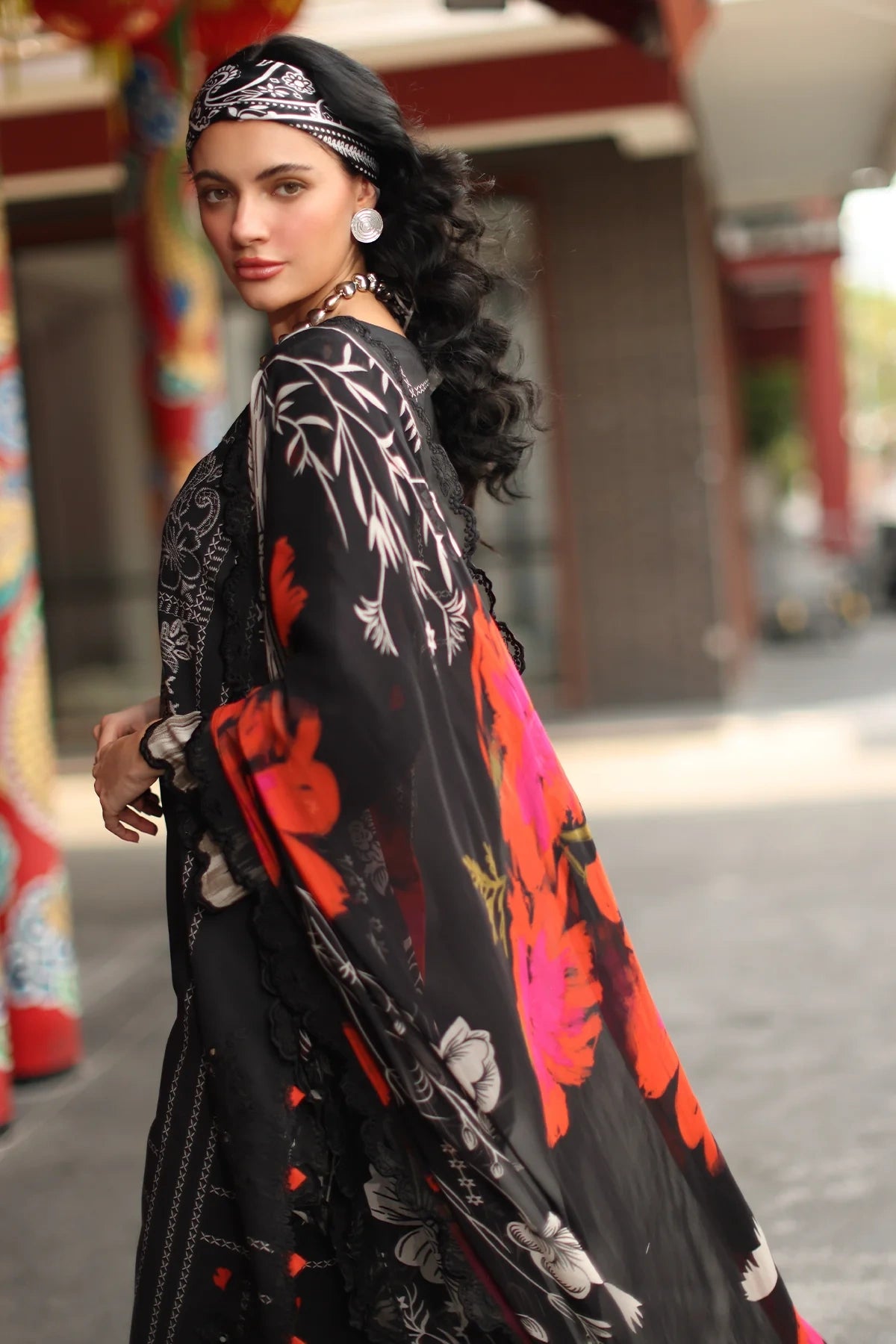 Charizma Signature Embroidered Printed Lawn 3 Piece Unstitched Suit (CS6-02)