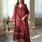 AZURE - EID ENSEMBLES unstitch chiffon 3 pc suite (Hibiscus)