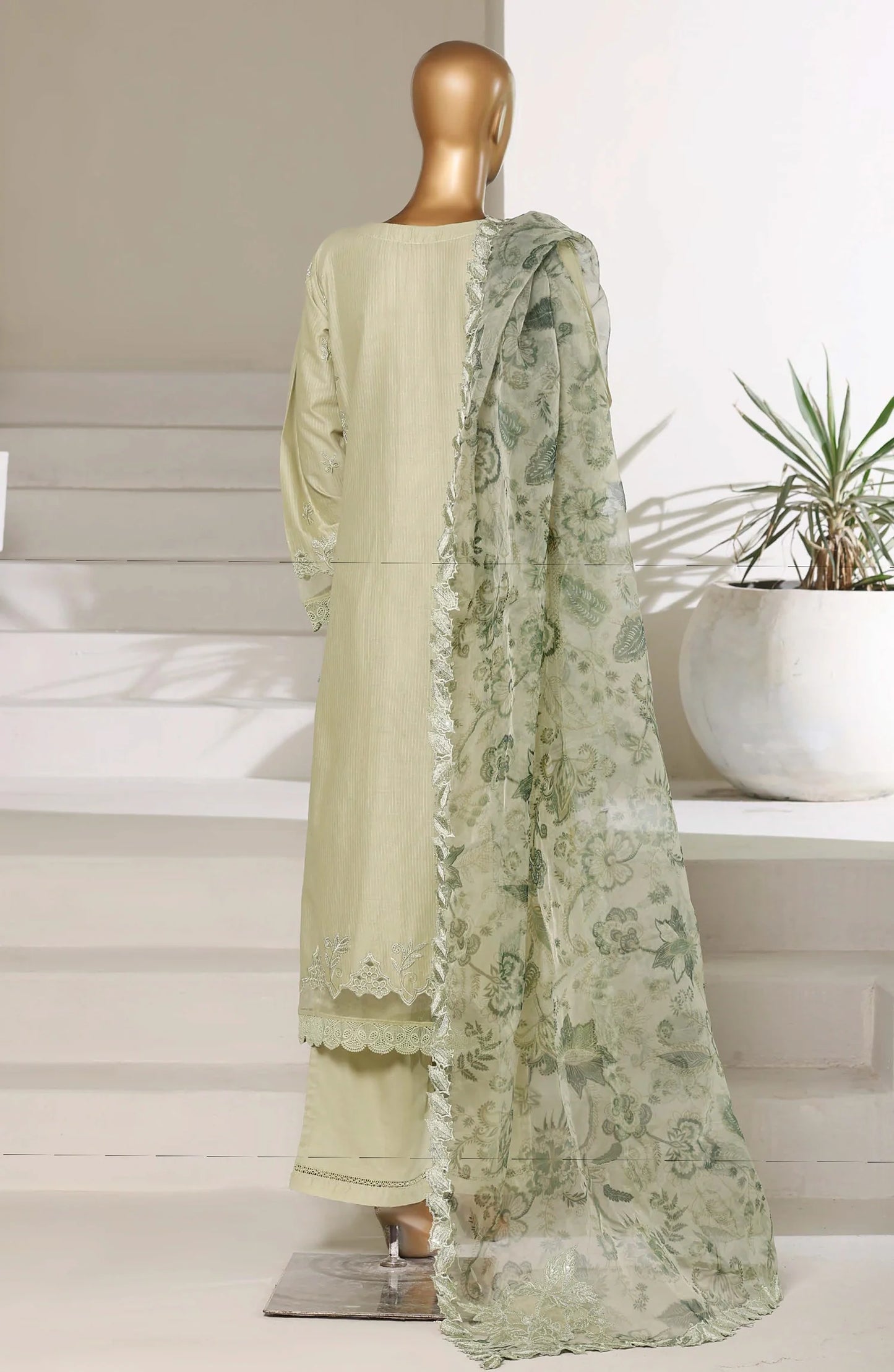 Sadabahar Luxury Embroidered Stitched 3-Piece Suit – D-02 | Festive Collection