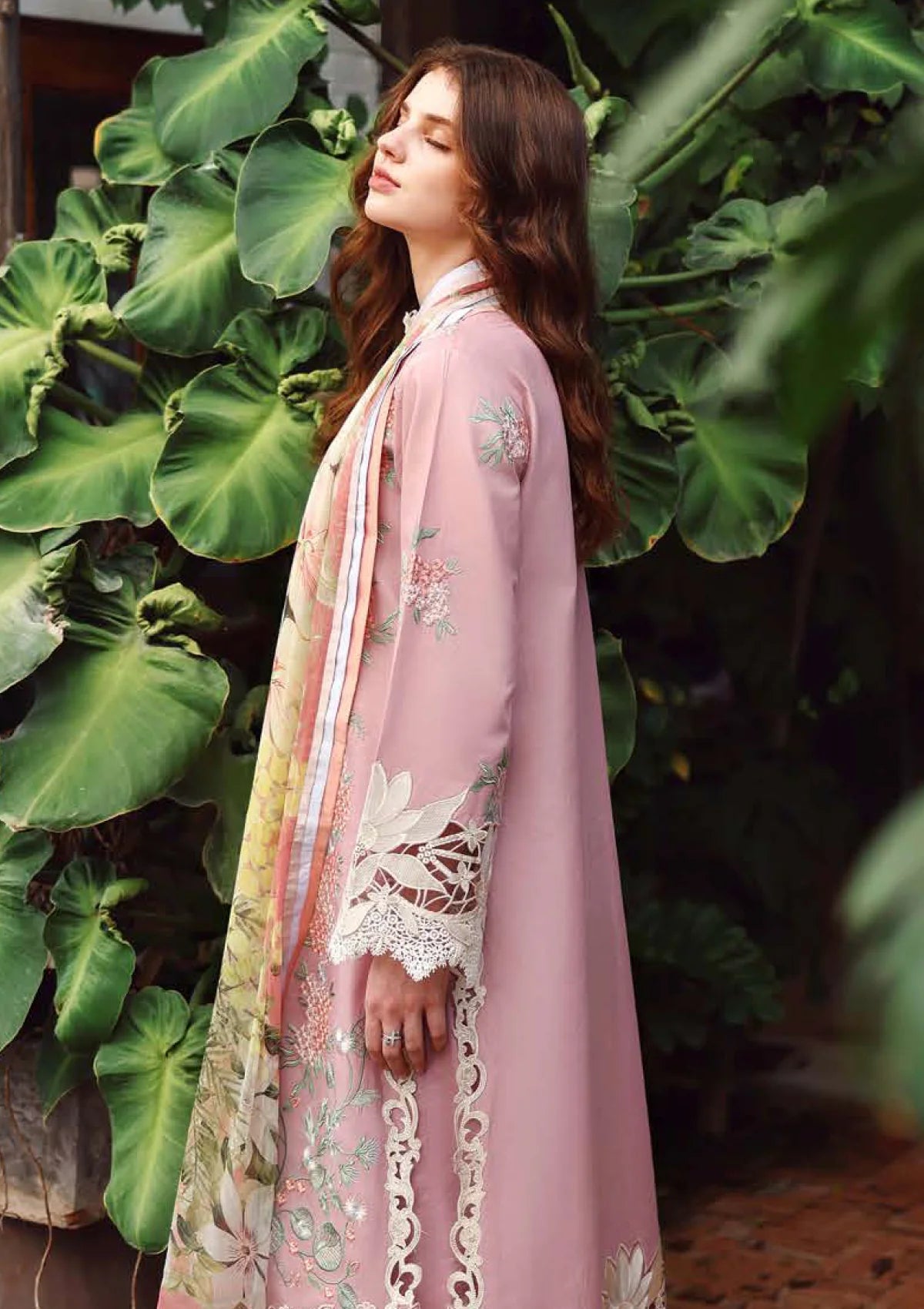 Hemline By Mushq - Secret Garden 26 Unstitched Suit (Secret Petals)