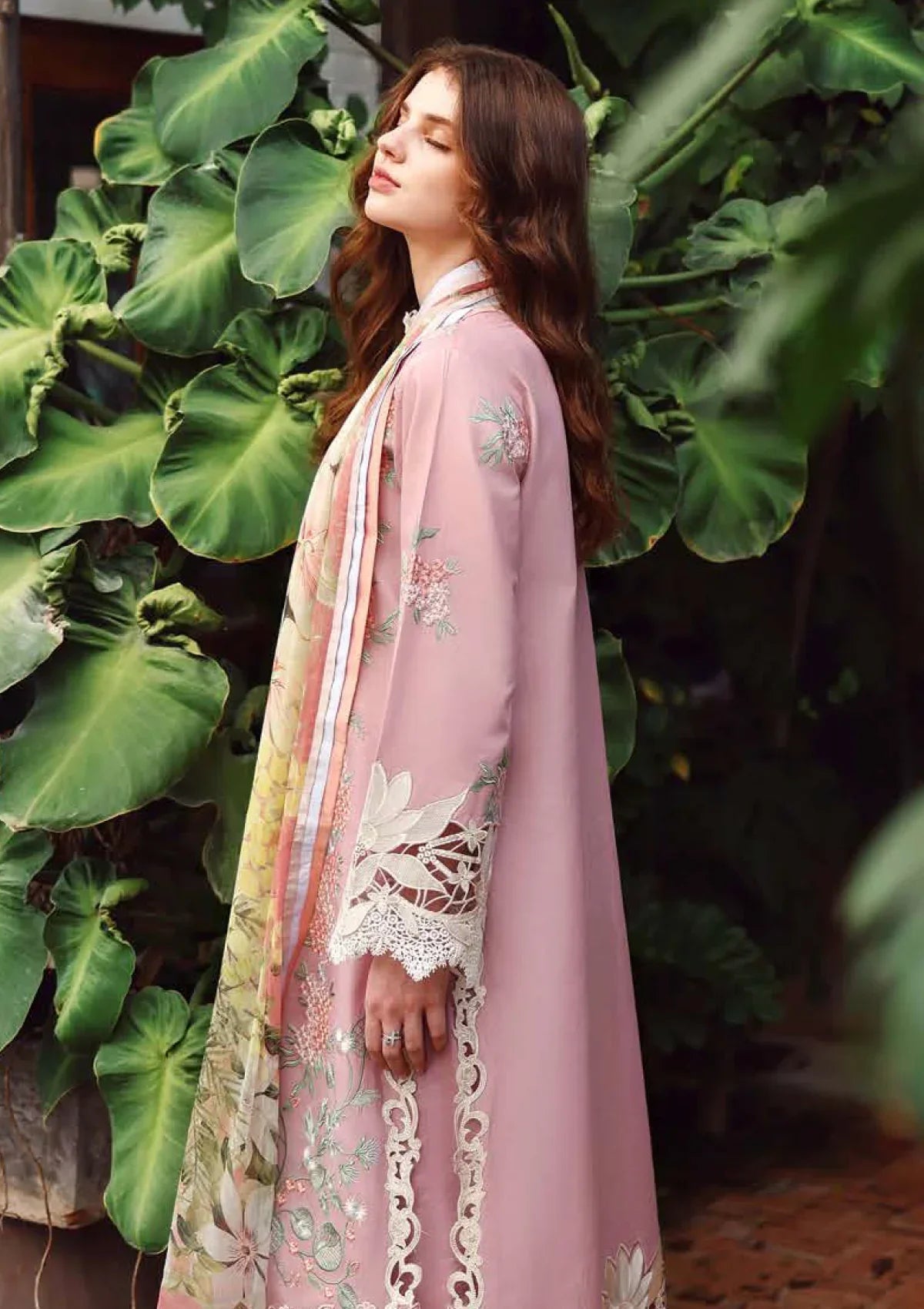 Hemline By Mushq - Secret Garden 26 Unstitched Suit (Secret Petals)