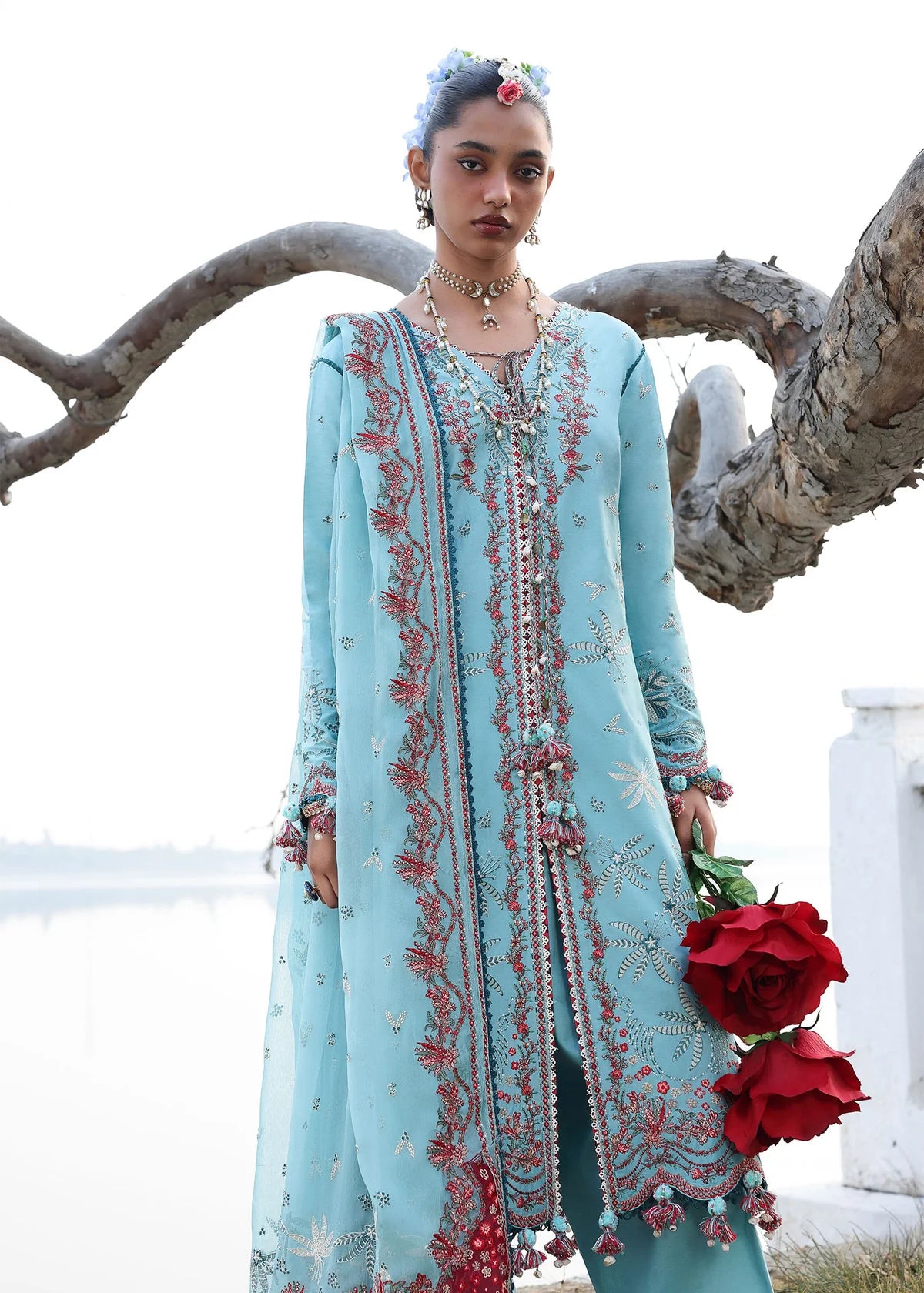 Hussain Rehar Luxury Lawn by Sepher – 3 Piece Unstitched Suit