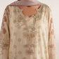 Iznik spring summerOff-White Embroidered Lawn 3 Piece stitched Suit (SS-06)