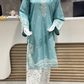 Bin Ishaq Embroidered Lawn Stitched 2 Piece Suit