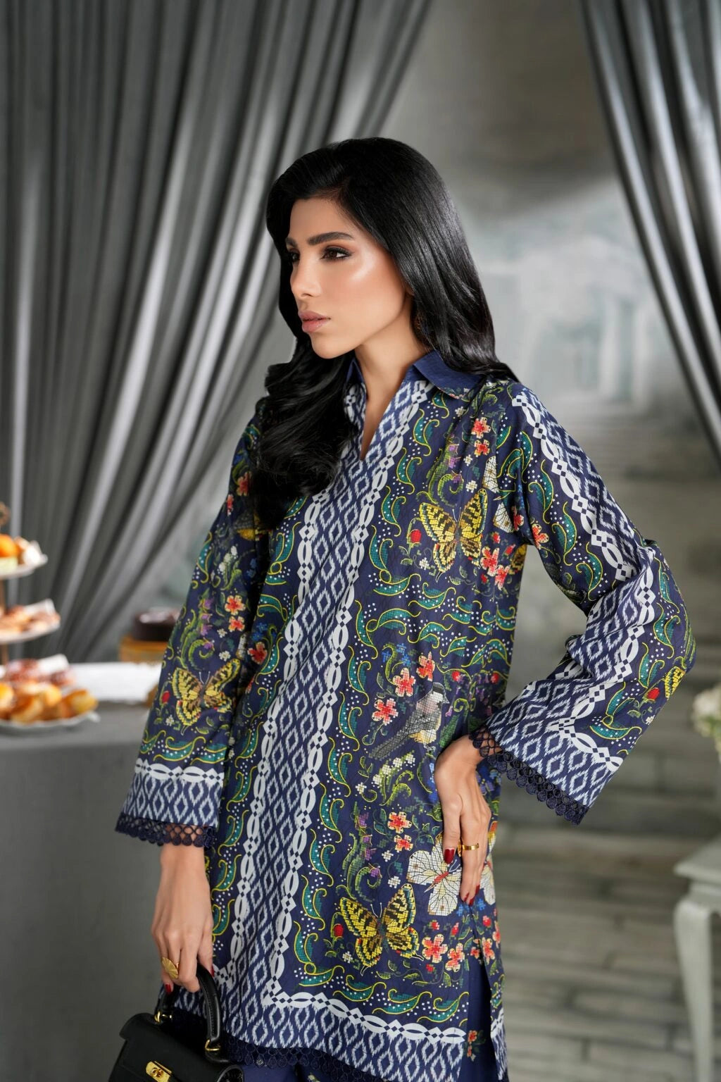 REGALIA Lawn RTW Printed Co-Ord Set – 2 Piece | CB1-3