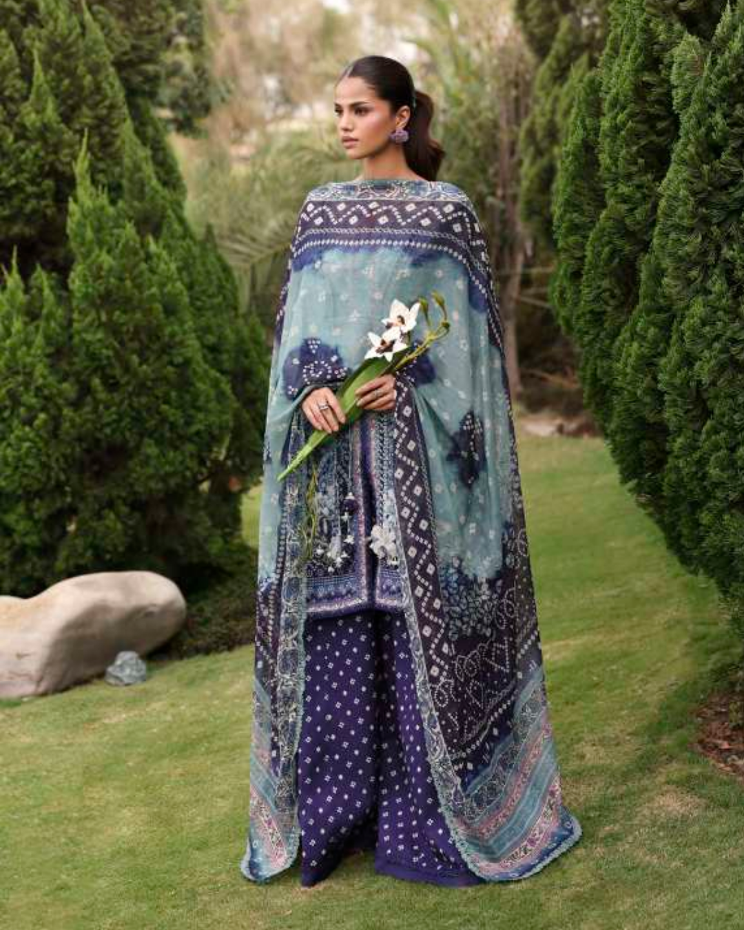 Elaf Belladore Prints Chiffon 26 Unstitched Premium 3 Piece Suit (EPA-5A)