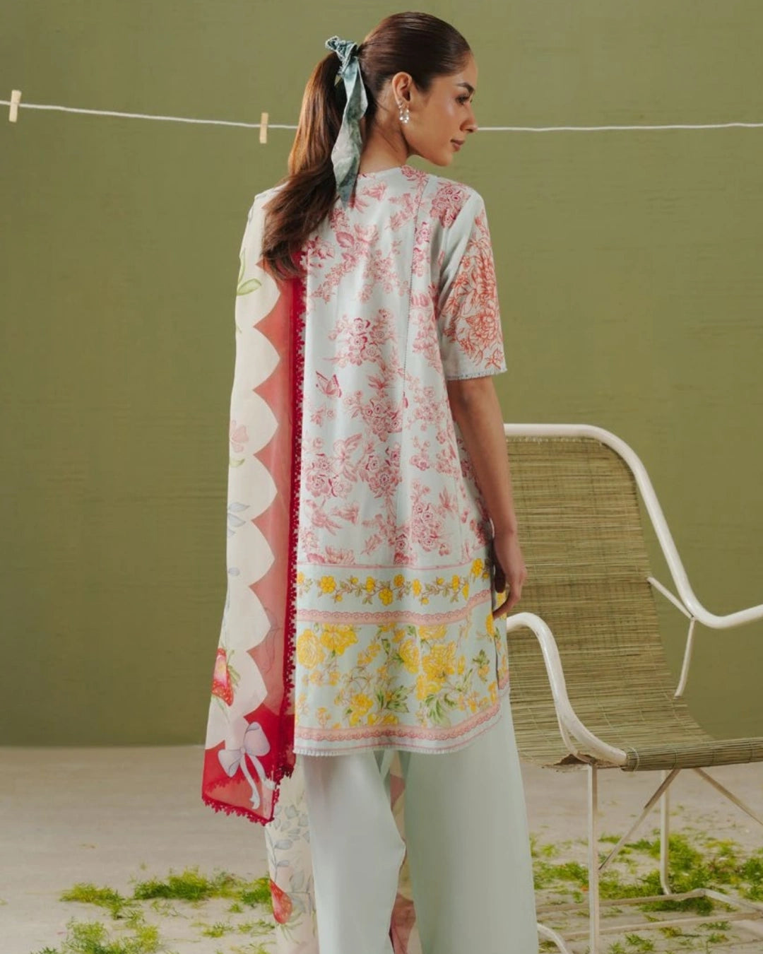 COCO Prints | 3-Piece Digital Printed Lawn Suit | (Unstitched) ELVO-4B