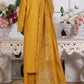 HZ Muse-Embroidered 3 Piece Outfit Stitched Suite MUSTARD (CSE-3P-216)