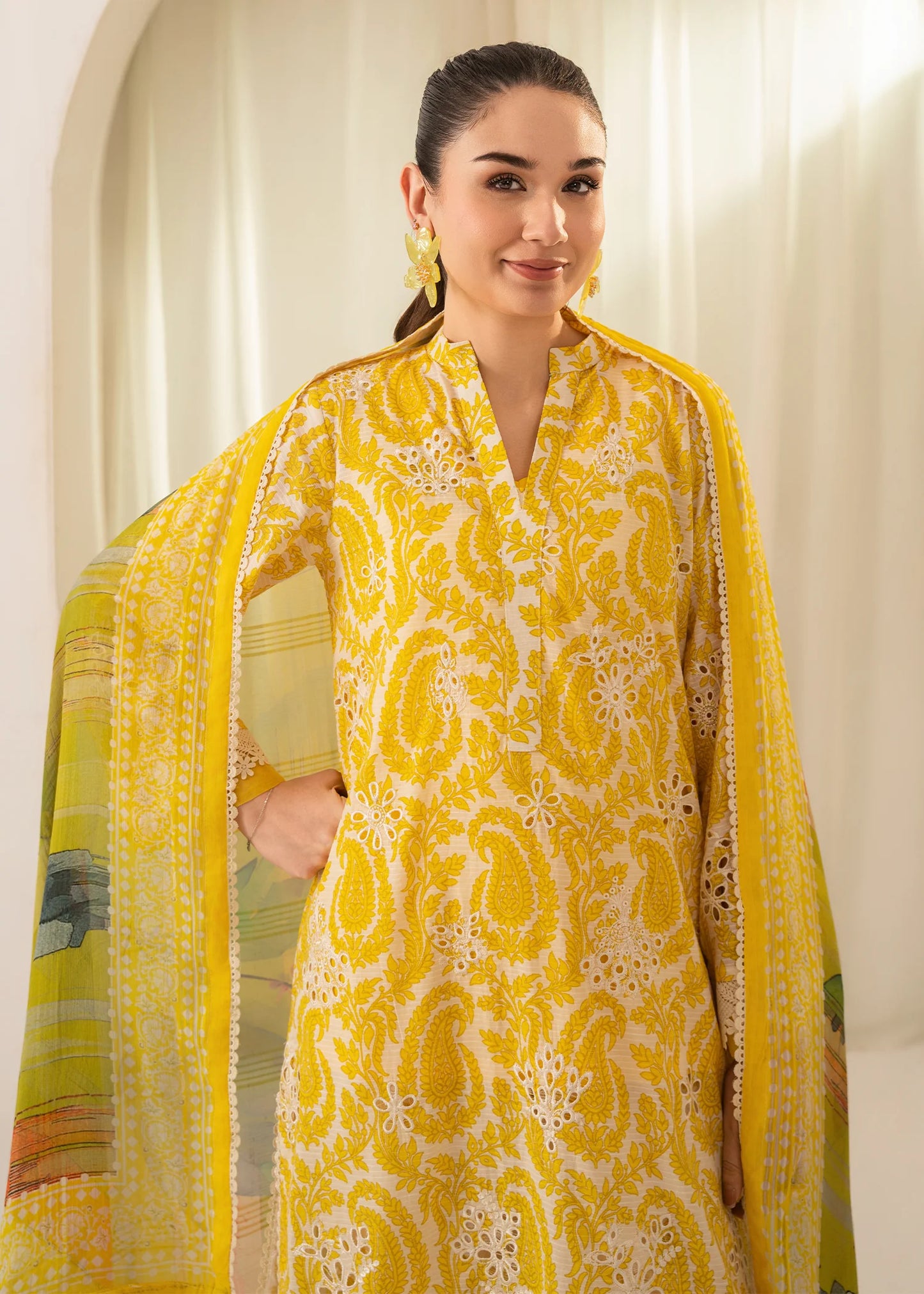 Amal Solace by Allys - Embroidered Chikankari 3 Piece Stitched Suit (DL – 05)