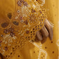 HZ Muse-Embroidered 3 Piece Outfit Stitched Suite MUSTARD (CSE-3P-216)