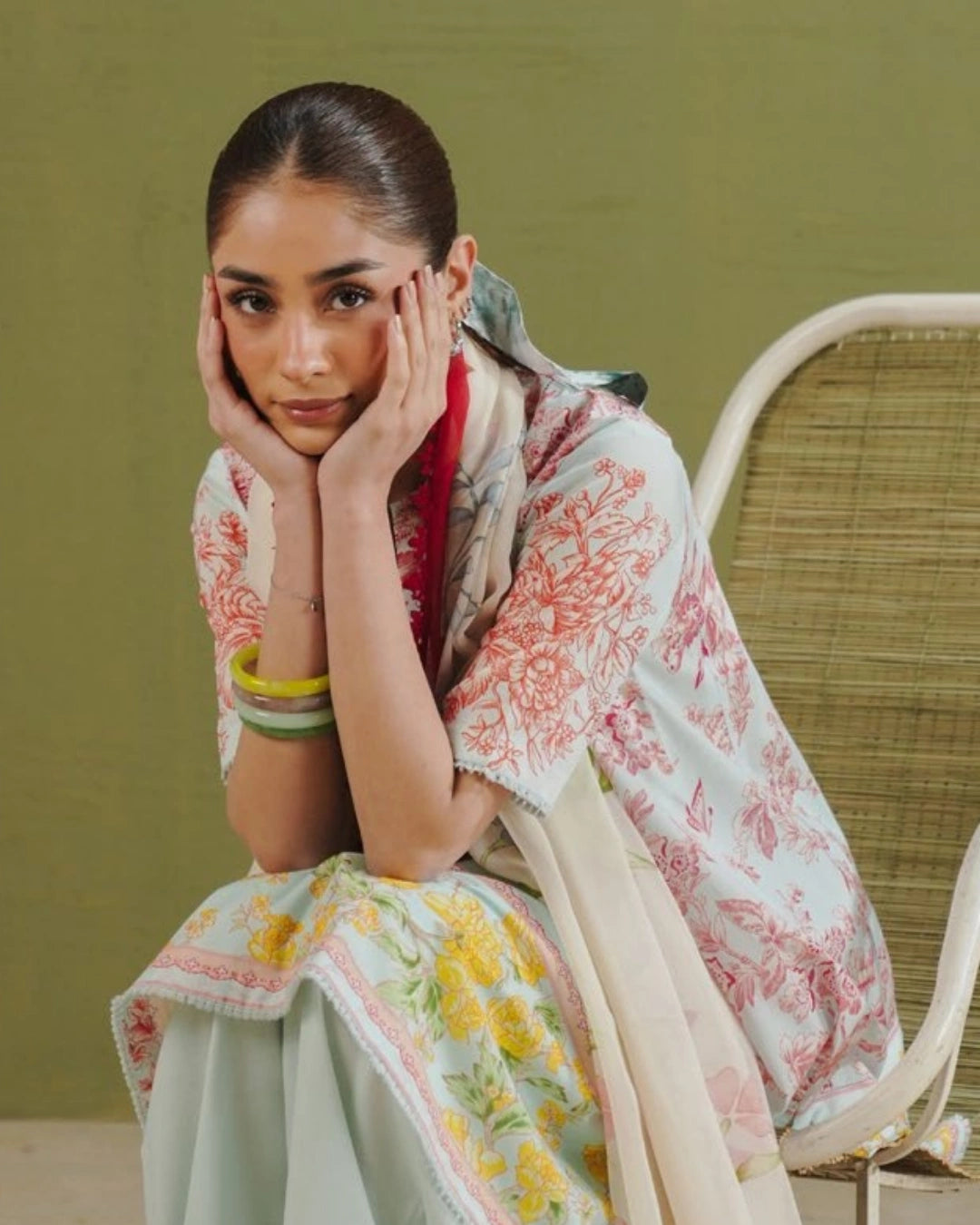 COCO Prints | 3-Piece Digital Printed Lawn Suit | (Unstitched) ELVO-4B