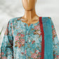Amna Khadija Ismet Chikankari Embroidered Bana Dora Lawn Stitched 3 Piece Suit - AKC-01 | Blue | Summer Collection