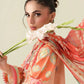 Roheenaz Rosette 3-Piece stitched Lawn Suit (Warm Horizon)