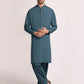 Sea Green Blended Semi-Formal Stitched Kameez Shalwar – Regular Fit
