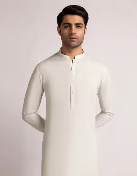 Light Green Casual Semi-Formal Stitched Kameez Shalwar – Regular Fit