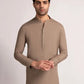 Light Brown Blended Semi-Formal Stitched Kameez Shalwar – Regular Fit