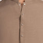 Light Brown Blended Semi-Formal Stitched Kameez Shalwar – Regular Fit