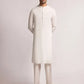 Off White Blended Stitched Casual Kameez with Shalwar – Regular Fit