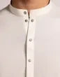 Off White Blended Stitched Casual Kameez with Shalwar – Regular Fit