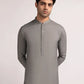 Grey Casual Blended Semi-Formal Stitched Kameez Shalwar – Regular Fit