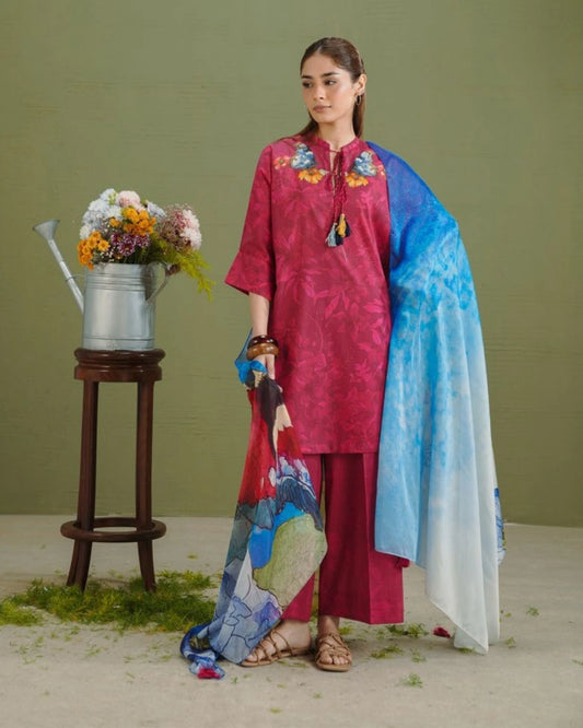 COCO Prints | 3-Piece Digital Printed Lawn Suit | (Unstitched) GECE-5A