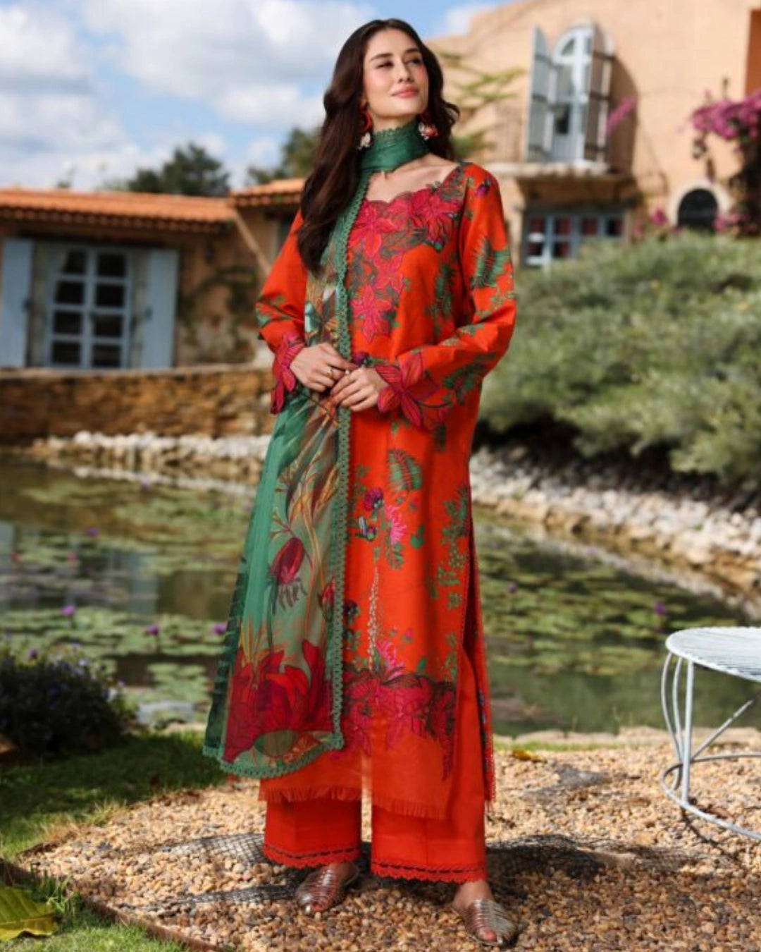 Rang Rasiya – Lifetime Collection Unstitched 3PC Suit OLIVINE