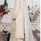 HZ Muse-Embroidered 3 Piece Outfit Stitched Suite IVORY (CSE-3P-212)