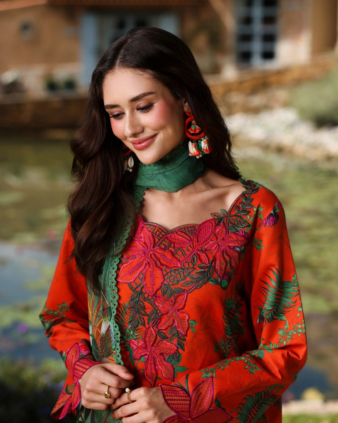 Rang Rasiya – Lifetime Collection Unstitched 3PC Suit OLIVINE