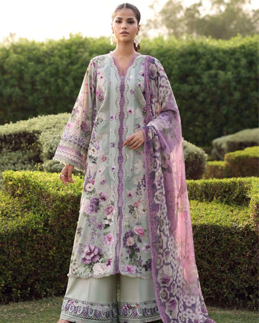 Elaf Belladore Prints Chiffon 26 Unstitched Premium 3 Piece Suit (EPA-6A)