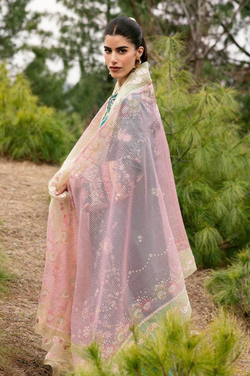 Qalamkar Qlinekari Inlays – Chikankari Embroidered Lawn Ready to Wear (DC #08)