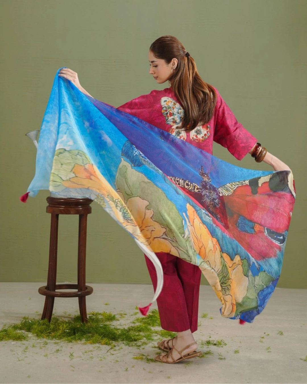 COCO Prints | 3-Piece Digital Printed Lawn Suit | (Unstitched) GECE-5A