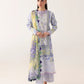 Roheenaz Rosette  Blush Meadow 3-Piece Unstitched Lawn Suit | Printed Shirt with Embroidered Neckline & Chiffon Dupatta