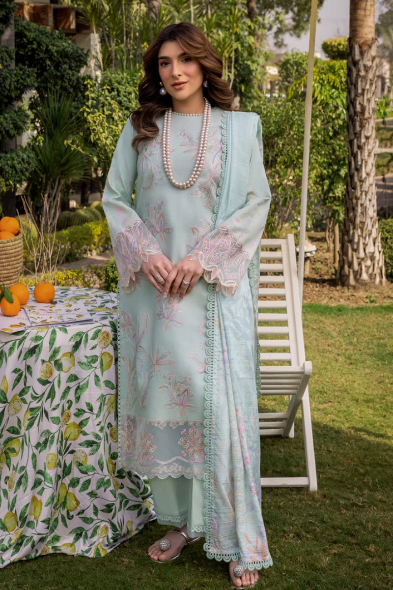 Rangrasiya Shireen | Printed Lawn Embroidered Ready-to-Wear Suit