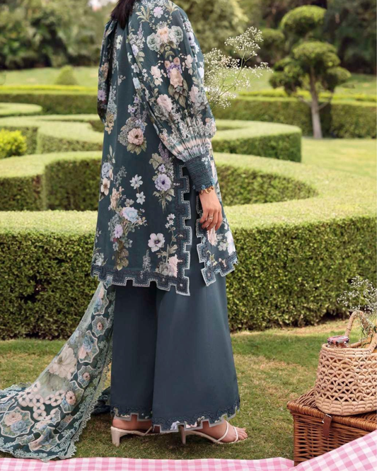 Elaf Belladore Prints Chiffon 26 Unstitched Premium 3 Piece Suit (EPA-6B)
