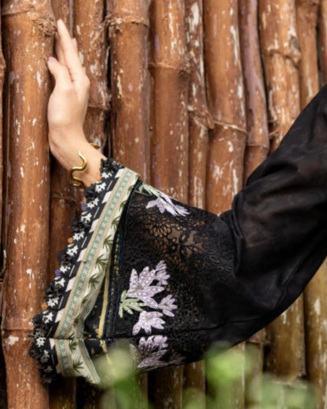 ELAF PREMIUM - Chikankari - Prints Collection with Chiffon (unstitched)