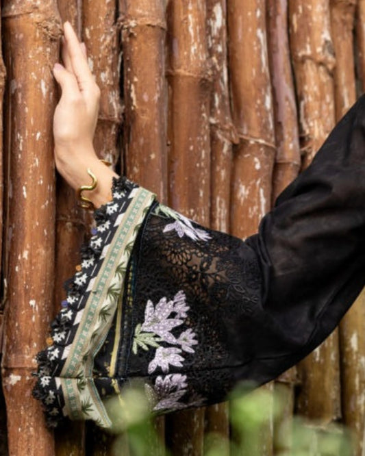 ELAF PREMIUM - Chikankari - Prints Collection with Chiffon (unstitched)