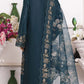 HZ Muse-Embroidered 3 Piece Outfit Stitched Suite PEACOCK (CSE-3P-214)
