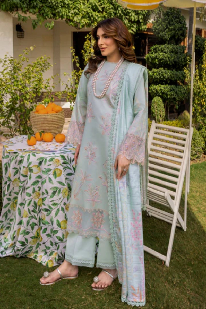 Rangrasiya Shireen | Printed Lawn Embroidered Ready-to-Wear Suit